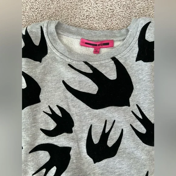 Alexander McQueen Grey Swallows Sweatshirt - Picture 7 of 10